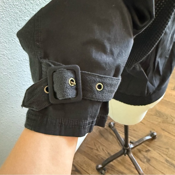 XCVI Sophia Poplin Stretch Jacket Size Small NWT Zip Up Cotton Blend 3/4 Sleeve - Picture 4 of 6